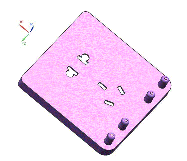 JJ5268-新颖五孔插座注塑模具设计【含UG三维图】