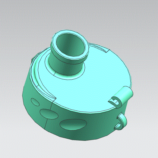 JJ5284-水杯盖注塑模具设计【内螺纹脱模】【含UG三维图】
