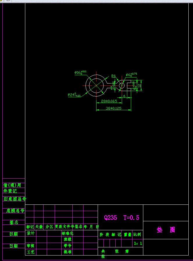 Q898-垫圈级进模设计【钥匙形垫片冲压模具】长38