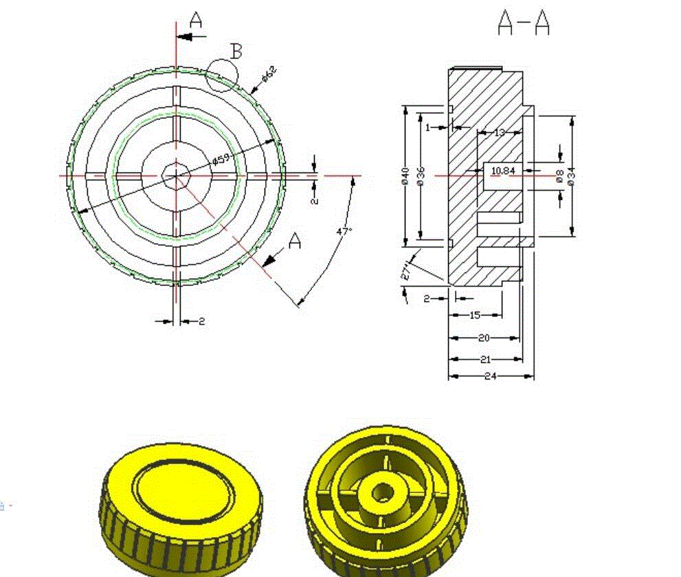 JJ5299-PE盒盖注塑模具设计