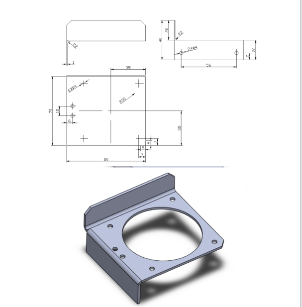 JJ4318-汽车刹车油管总泵固定铁架冷冲模设计-2套模具
