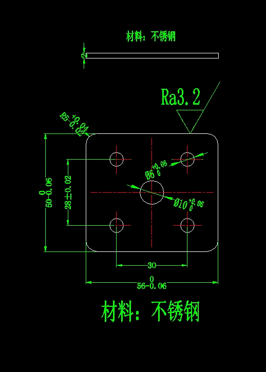 JJ4360-名爵汽车底盘连接片倒装落料冲孔复合模具设计