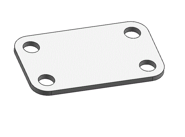 JJ4369-四孔长方形垫片-链板零件的冲压模具设计-长50【含UG三维图】