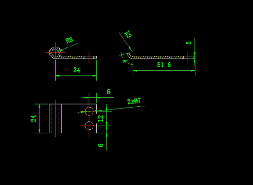 JJ4375-卷圆铰链件弯曲模具设计-2套模具