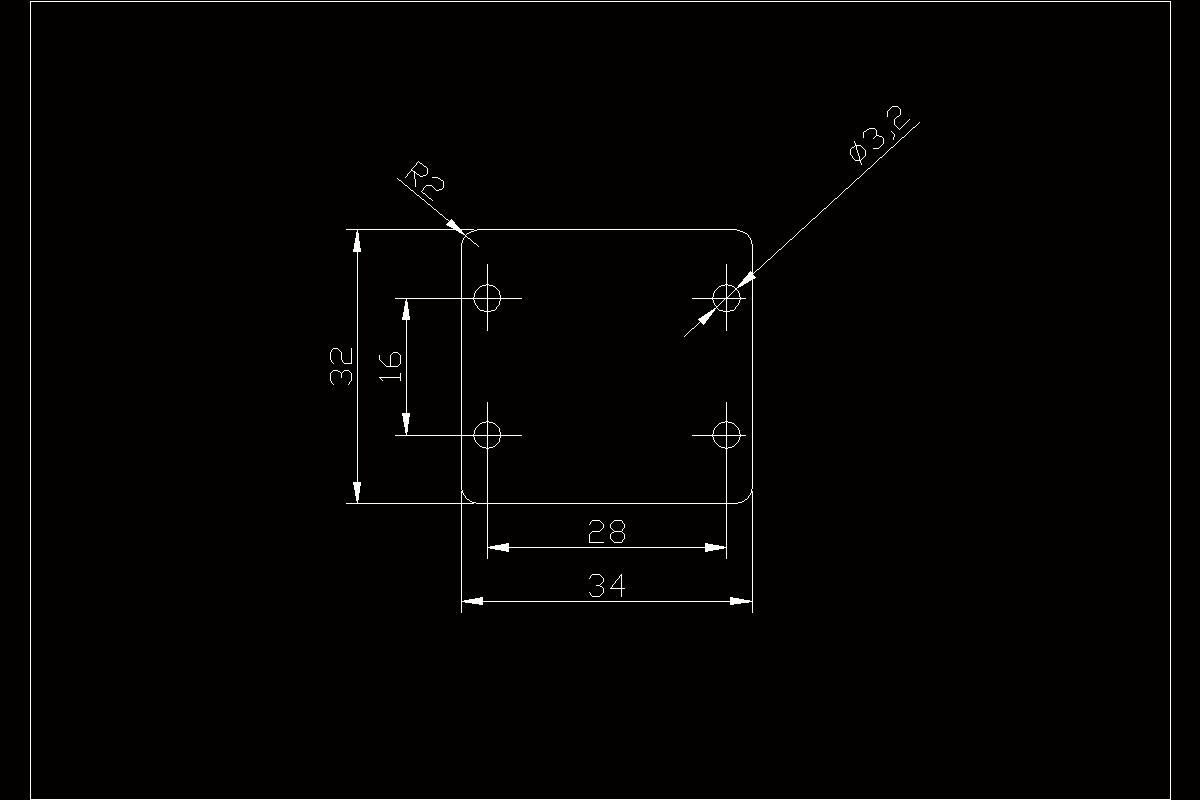 JJ4391-四孔方形垫片的落料冲孔复合模具设计-长34