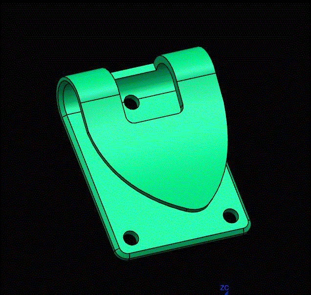 JJ5374-内弯背扣注塑模具设计【含UG三维图】