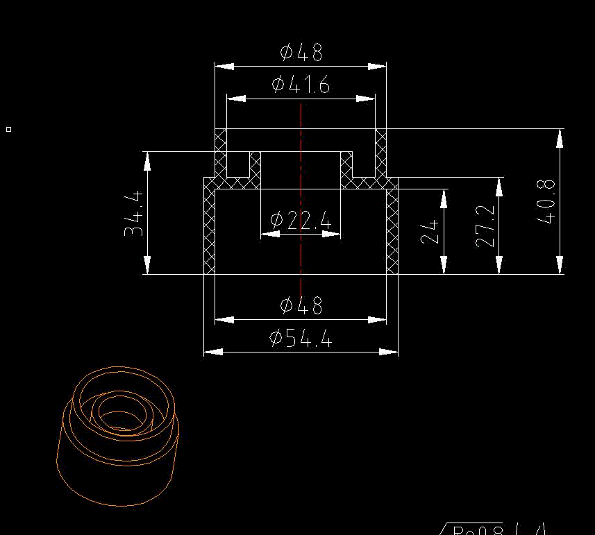 JJ5403-盒盖注塑模具设计-长54.4