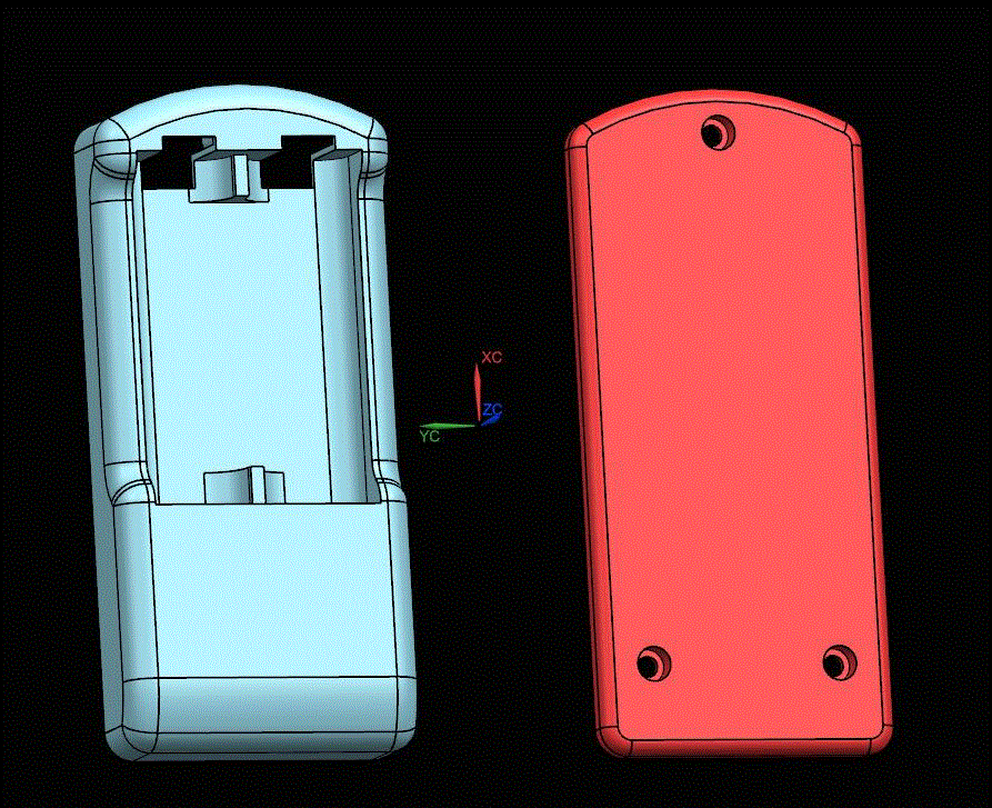 JJ5781-电池充电器上下盖注塑模具设计【含UG三维图】