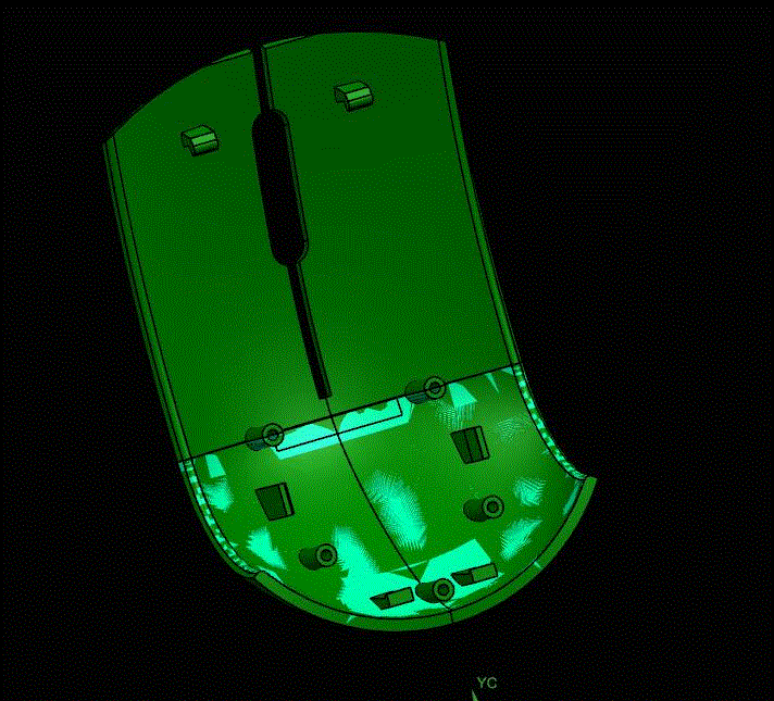 JJ5788-鼠标上壳注塑模具设计【含模流分析及UG三维图】