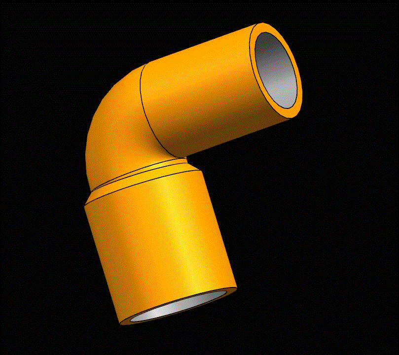 JJ5790-弯形管接头注塑模具设计【含UG三维图】