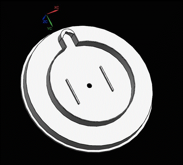 JJ5411-挂钟底壳注塑模具设计【含UG三维图】