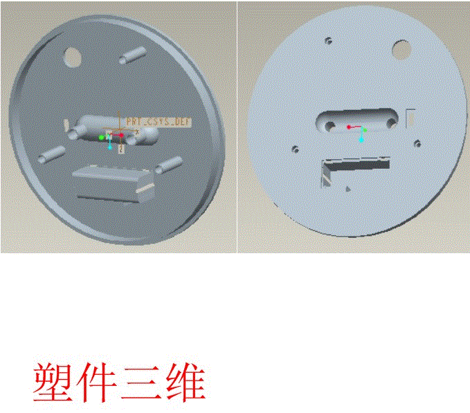 JJ5877-闹钟后盖塑料模具设计【含UG三维图】