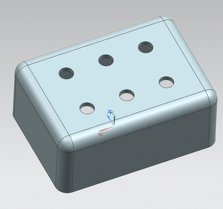 JJ5439-六孔盒盖注塑模具设计-长70【含UG三维塑件图】