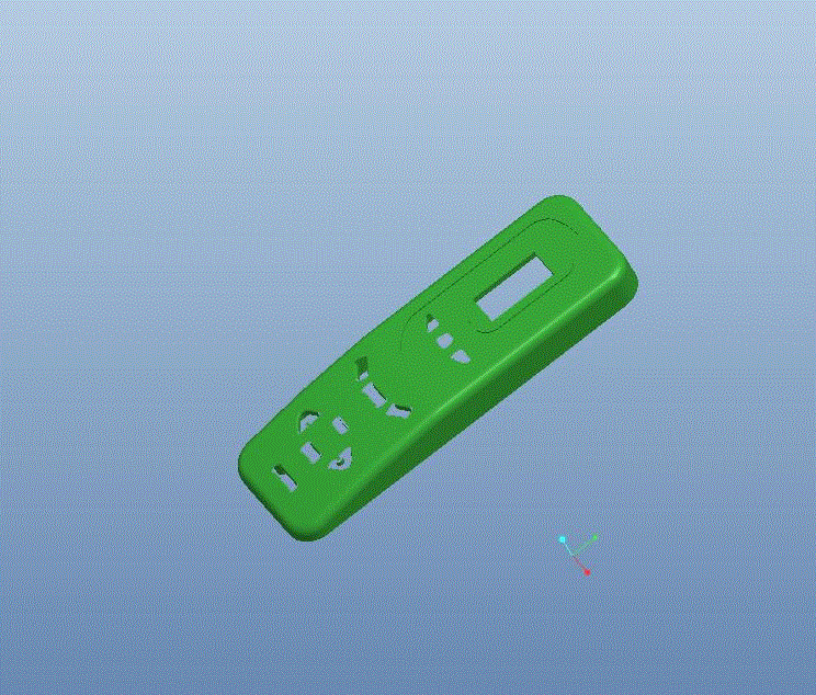 JJ6152-格力Y502K空调遥控器面板注塑模具设计【含Proe三维图】