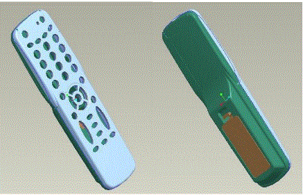 JJ6168-电视机遥控器后盖的注塑模具设计【含SW三维图】