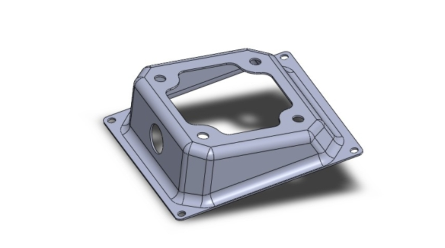 JJ6181-接线盒底座注塑模具设计-斜底壳【含SW三维图】