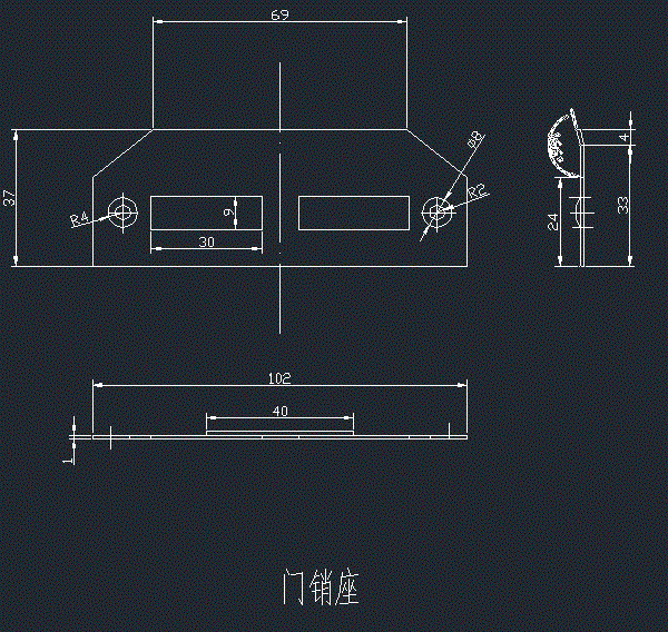 JJ6429-门销座的成形工艺与模具设计-2套冲压模具