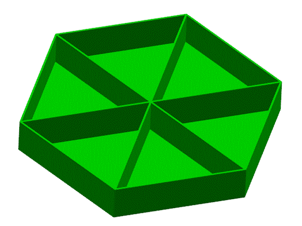 JJ6459-塑料收纳盒模具设计（六方六格）【含UG三维图】