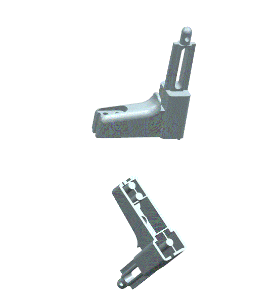 JJ6522-医护床护栏升降开关手柄注射模具设计【含UG三维图】