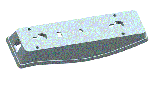 JJ6532-挂式电话面板后盖注塑模具设计【含Proe三维图】