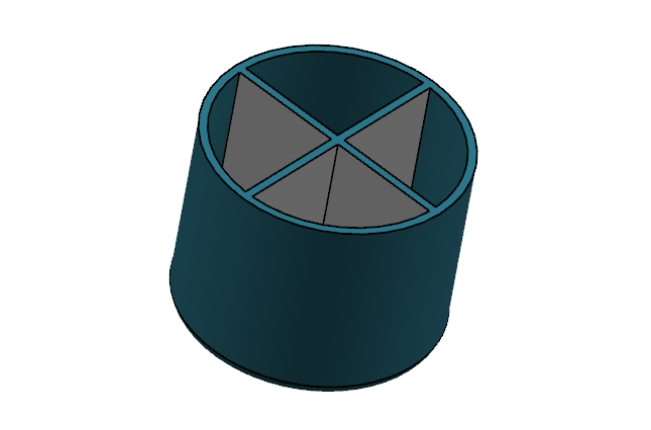 JJ6541-四格笔筒注塑模具设计【含UG三维图】