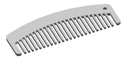 JJ6617-梳子注塑模具设计【含UG三维图】