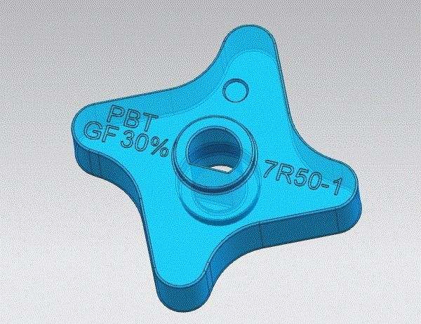 JJ6647-门开关轮成型工艺及注射模设计【含UG三维图】