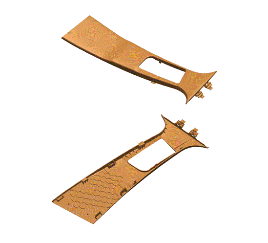 JJ6730-车身立柱的层压注塑模具设计【含UG三维图】