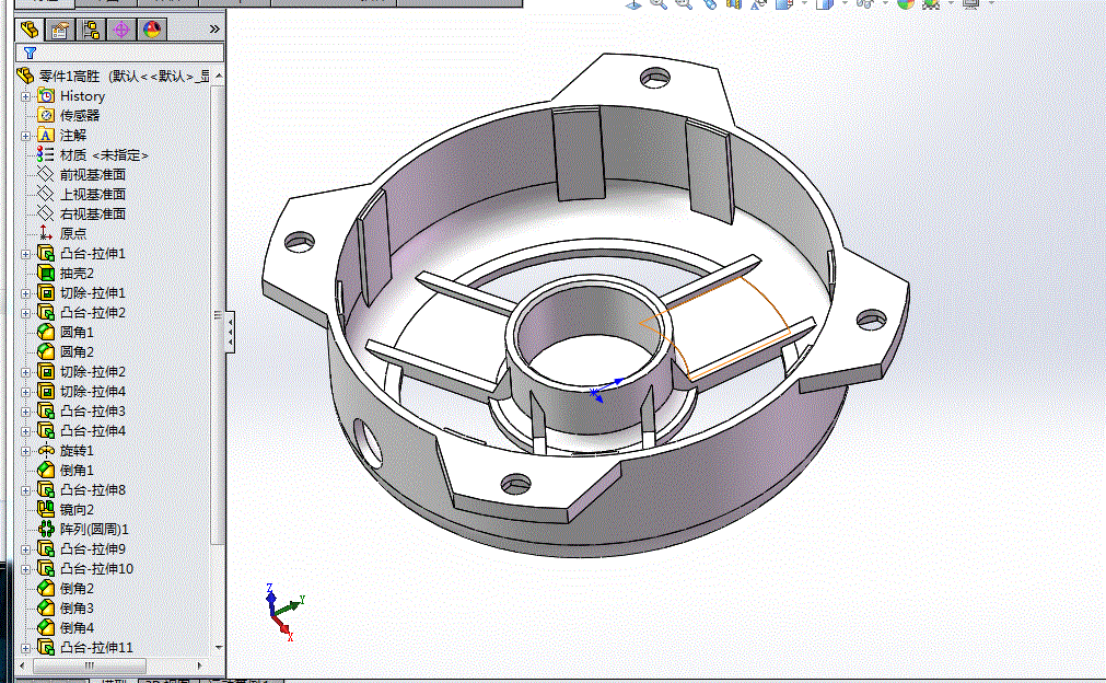 JJ5502-铝合金电机端盖压铸工艺及模具设计【含UG三维图】