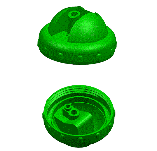 JJ6804-幼儿饮水杯盖注塑模具设计【含模流分析及三维图】