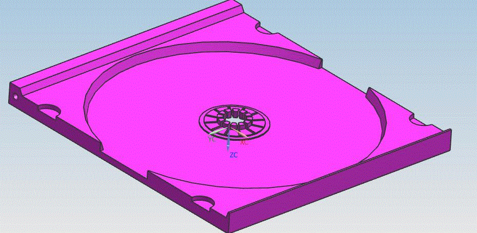 JJ5528-CD碟片盒盖注塑模具设计【含UG三维图】