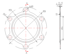JJ5561-汽车增压六孔垫片冲压模具设计