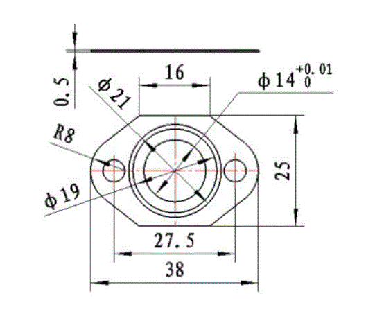 JJ5562-汽车增压双孔三合一垫片冲压模具设计-4套模具-长38