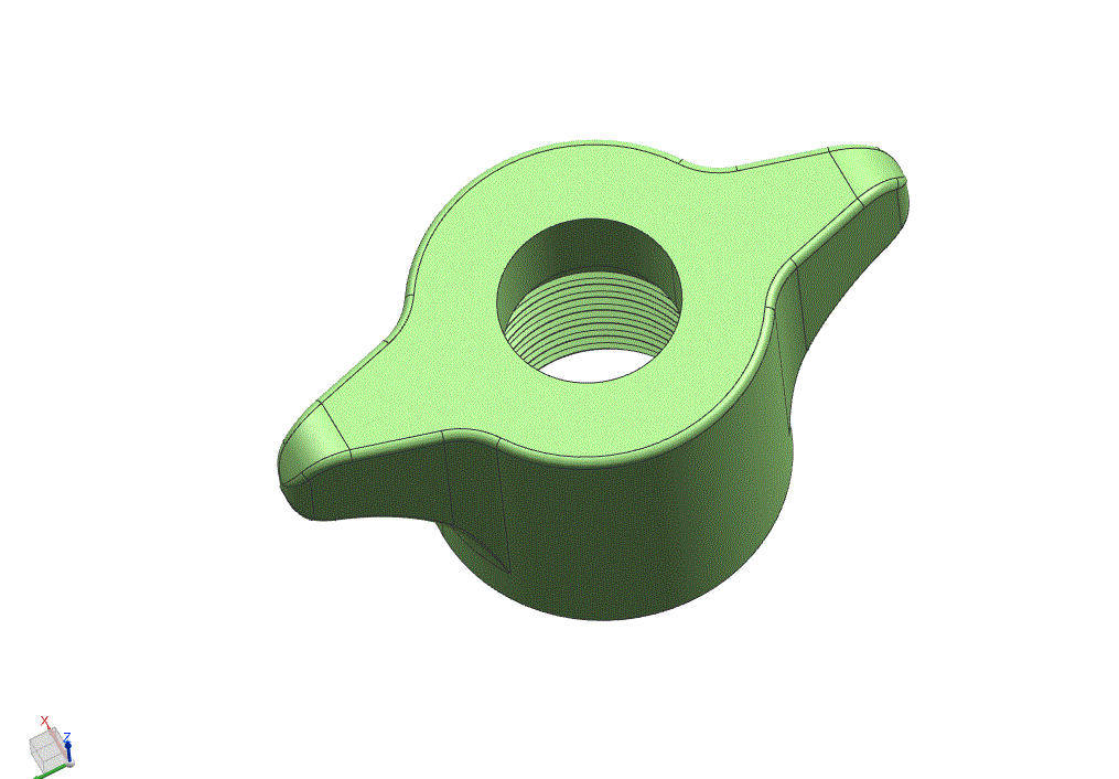 JJ7547-蝶形螺帽注塑模具设计【含UG三维图】