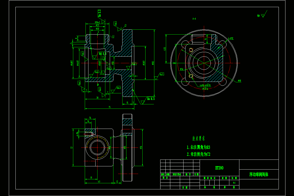 JJ7765-浮动球阀阀体工艺规程及钻孔夹具设计