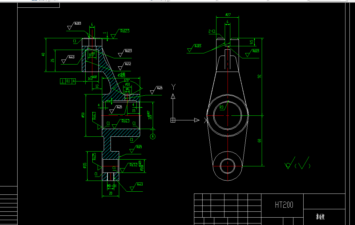 M6830-推动架加工工艺及铣φ35两端面夹具设计