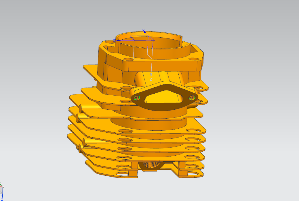 P420-链锯发动机缸体加工工艺规程及钻攻2xM5夹具设计