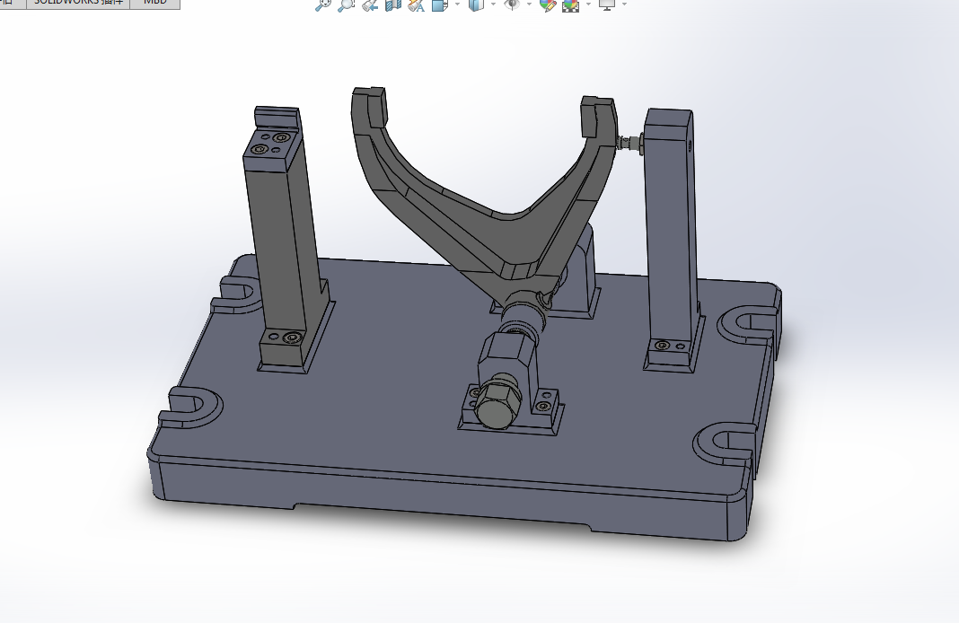 K1267-变速器拨叉加工工艺及铣叉脚端面夹具设计[含SW三维图]