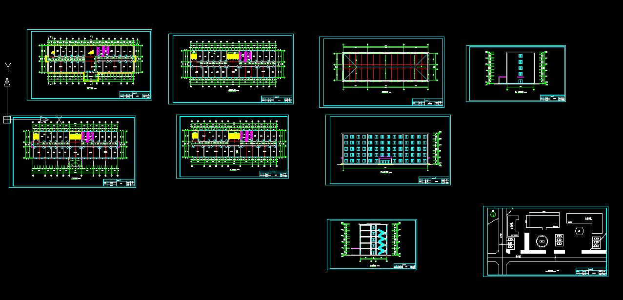 P493-公司五层办公楼设计