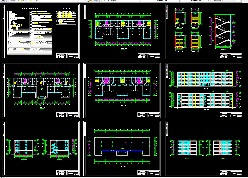 P495-四层公司办公楼设计4000平米