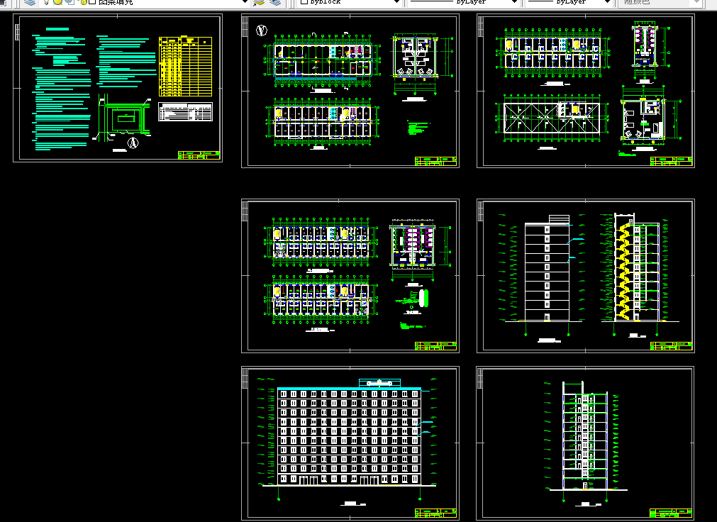 P496-河北省邯郸市十层框架宾馆设计10335平米