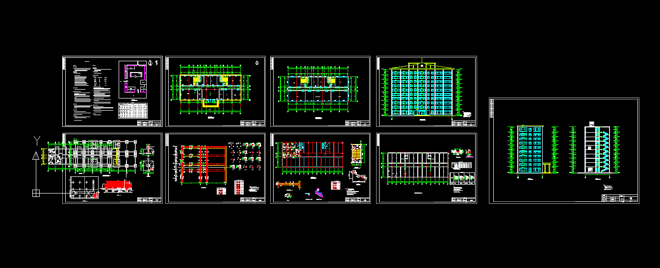 P505-大连市某十层办公楼建筑结构设计10240平米