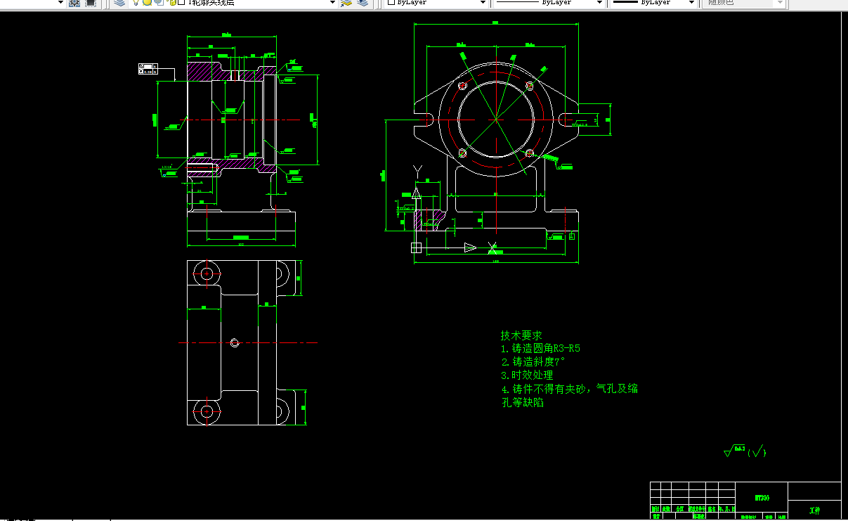 P509-GX15岩心钻机承力机座加工工艺与夹具设计-维普查重17%
