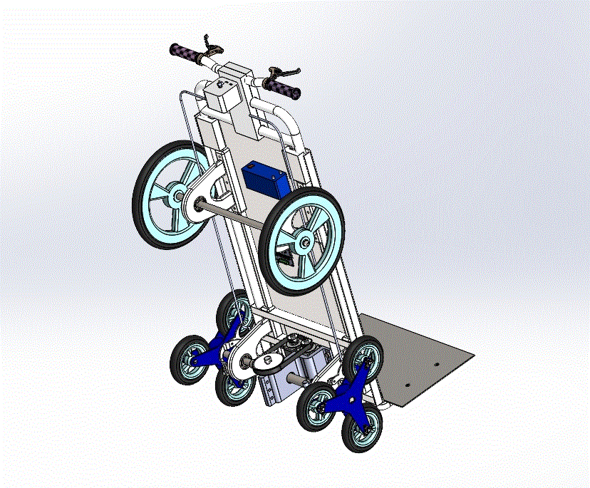 P606-电动爬楼梯助力车结构设计[含SW三维图]