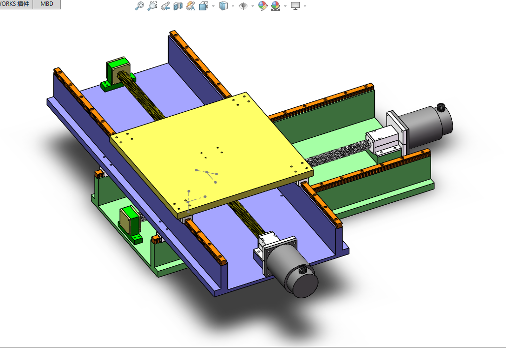 P549-X-Y数控工作台系统设计[含SW三维图]