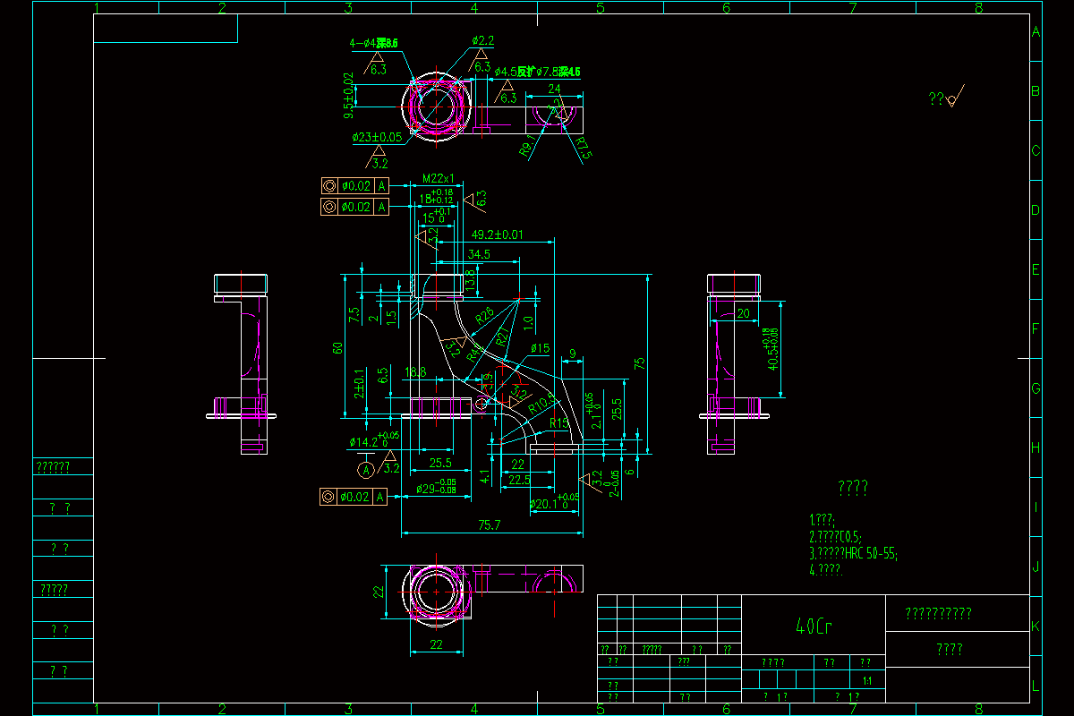 JJ8328-安装底座的数控加工工艺与工装设计[含Proe三维图]