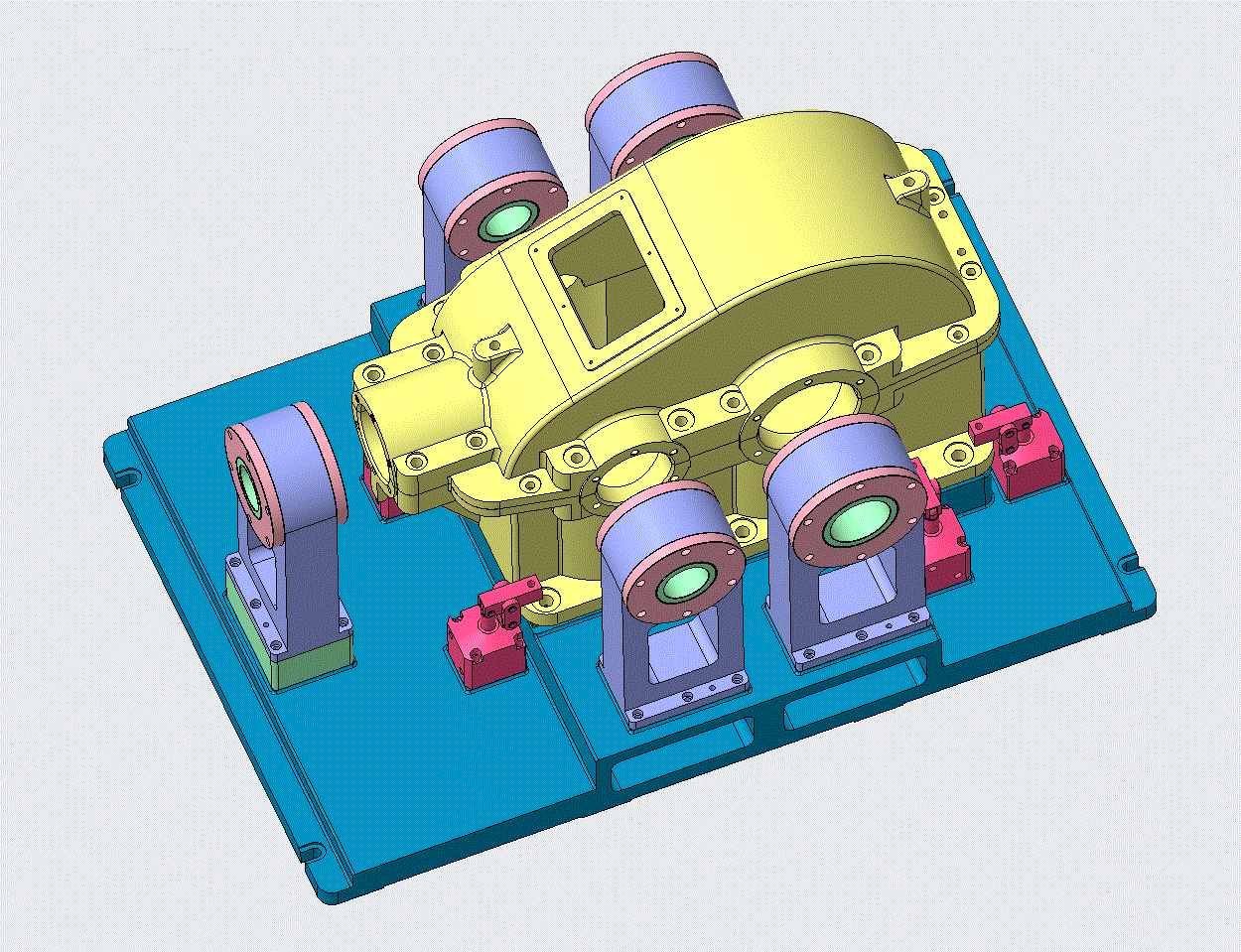 K1940-YZ减速器箱体加工工艺与夹具设计[含Creo三维图]