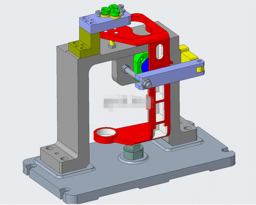 JJ8366-飞机机载雷达框架钻孔夹具设计[含Creo三维图]