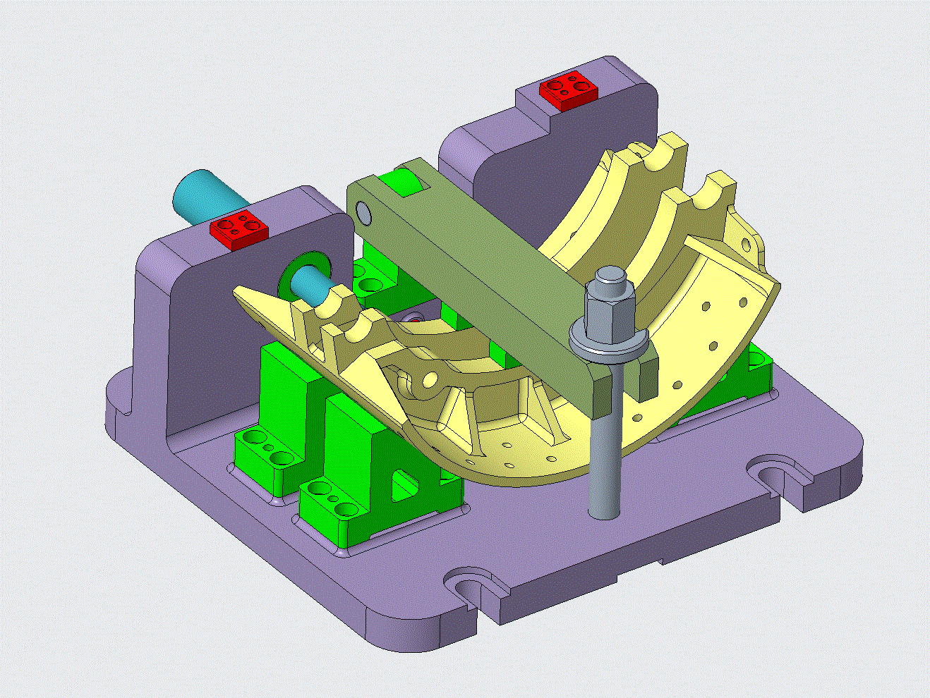 JJ8372-后制动蹄加工工艺及铣床夹具设计[含Creo三维图]