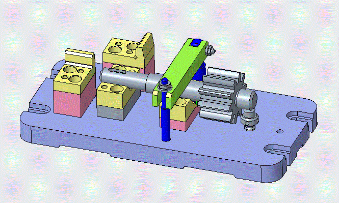 JJ8383-齿轮轴加工工艺及铣键槽夹具设计[含Creo三维图]